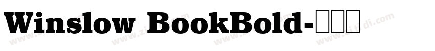 Winslow BookBold字体转换